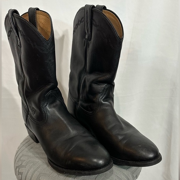Ariat Other - Ariat Black Cowboy Western Boots Sleek Leather Design
